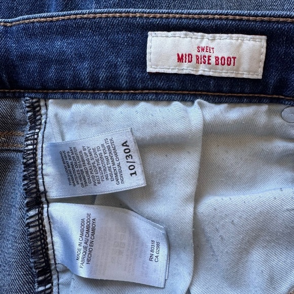 Women's Lucky Brand Classic Blue Jeans Denim Sweet Mid Rise Bootcut Size 10/30 - Picture 5 of 7